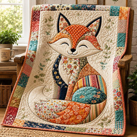 Fox Haven Quilt Blanket - Quilted Blanket by OtterMia