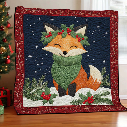 Fox Winter Charm Quilt Blanket