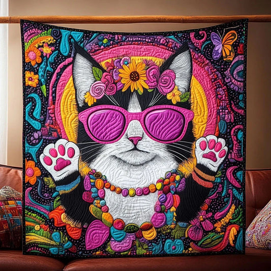 Free Spirit Cat Quilt Blanket
