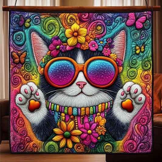 Free Spirit Cat Quilt Blanket