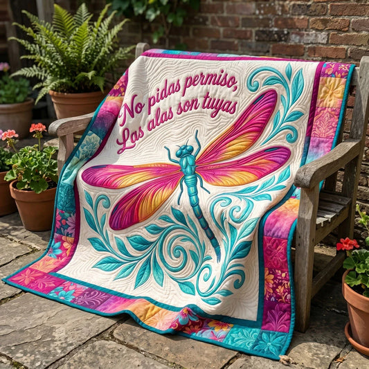 Free Spirit Dragonfly Quilt Blanket
