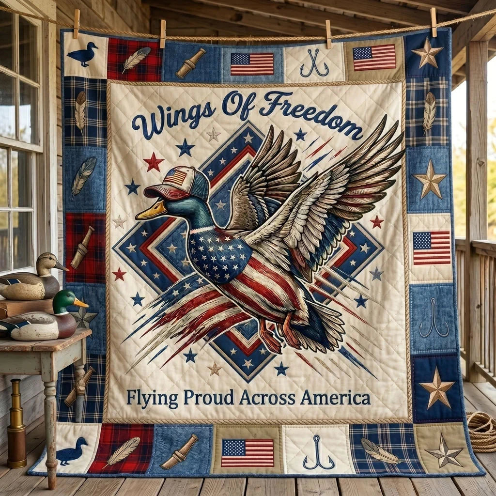 Freedom Flight Americana Quilt Blanket