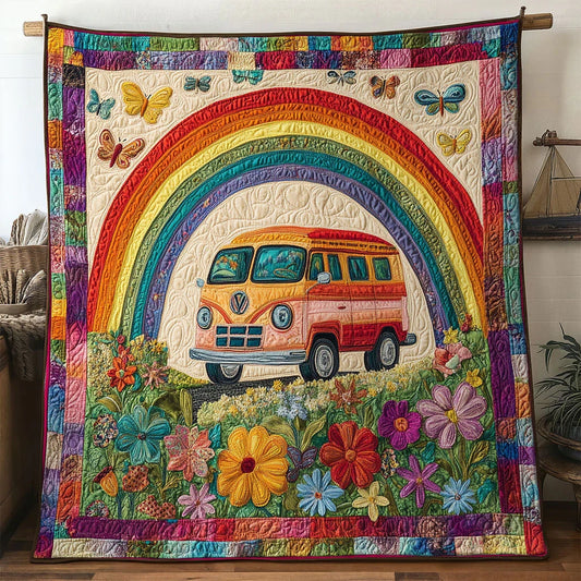 Freedom Van Quilt Blanket