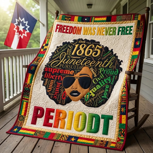 Freedom Was Never Free Quilt Blanket