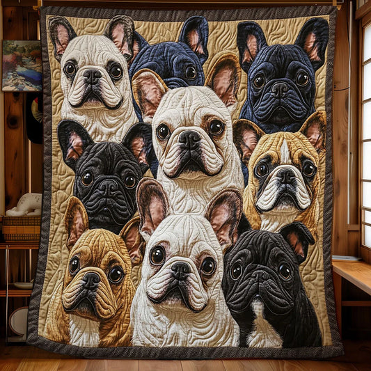 French Bulldog Quilt Blanket