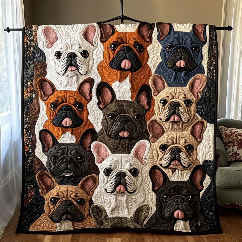 French Bulldoodle Quilt Blanket