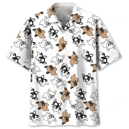 French Bulldog Lovers Hawaiian Shirt