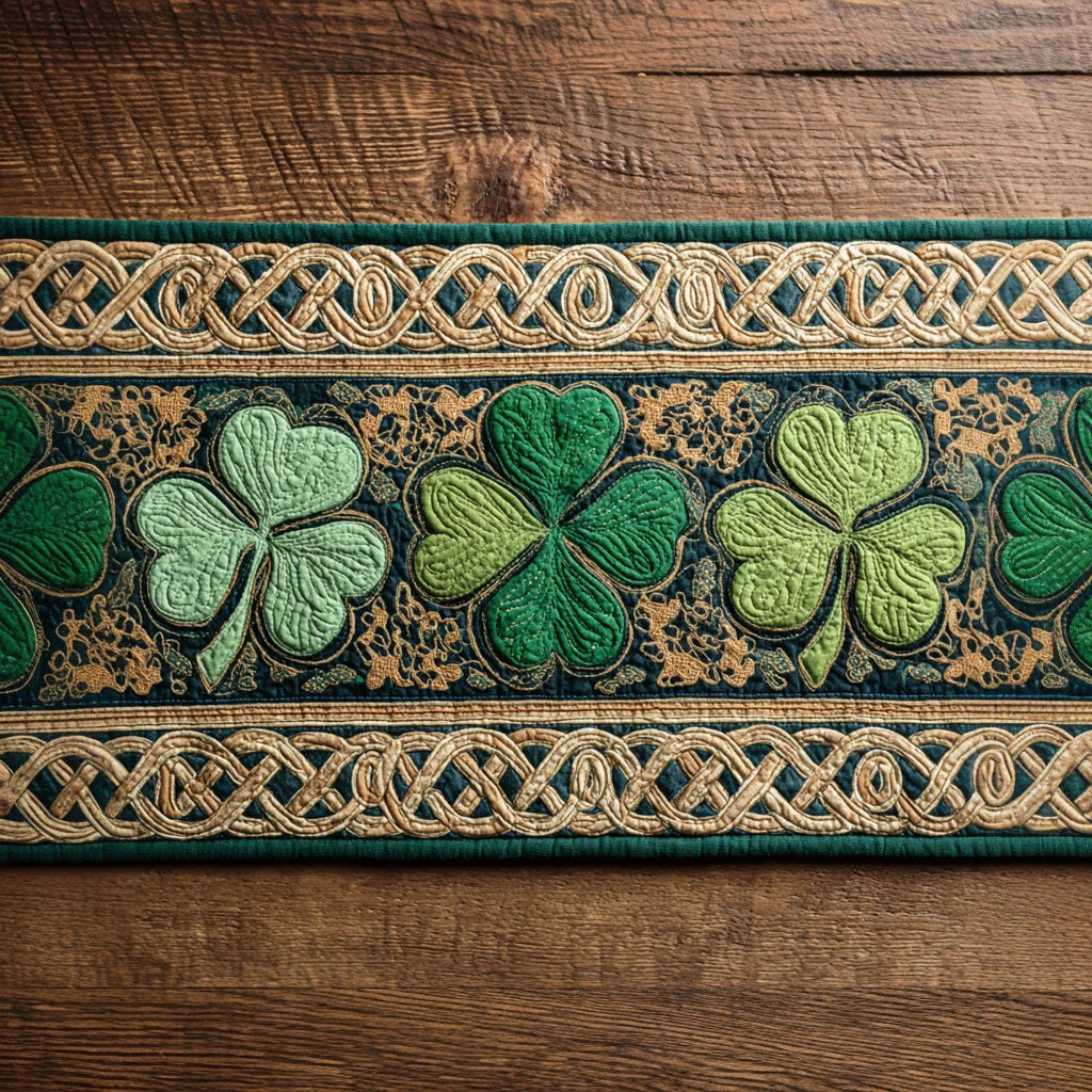 Fresh Clover Quilted Table Runner