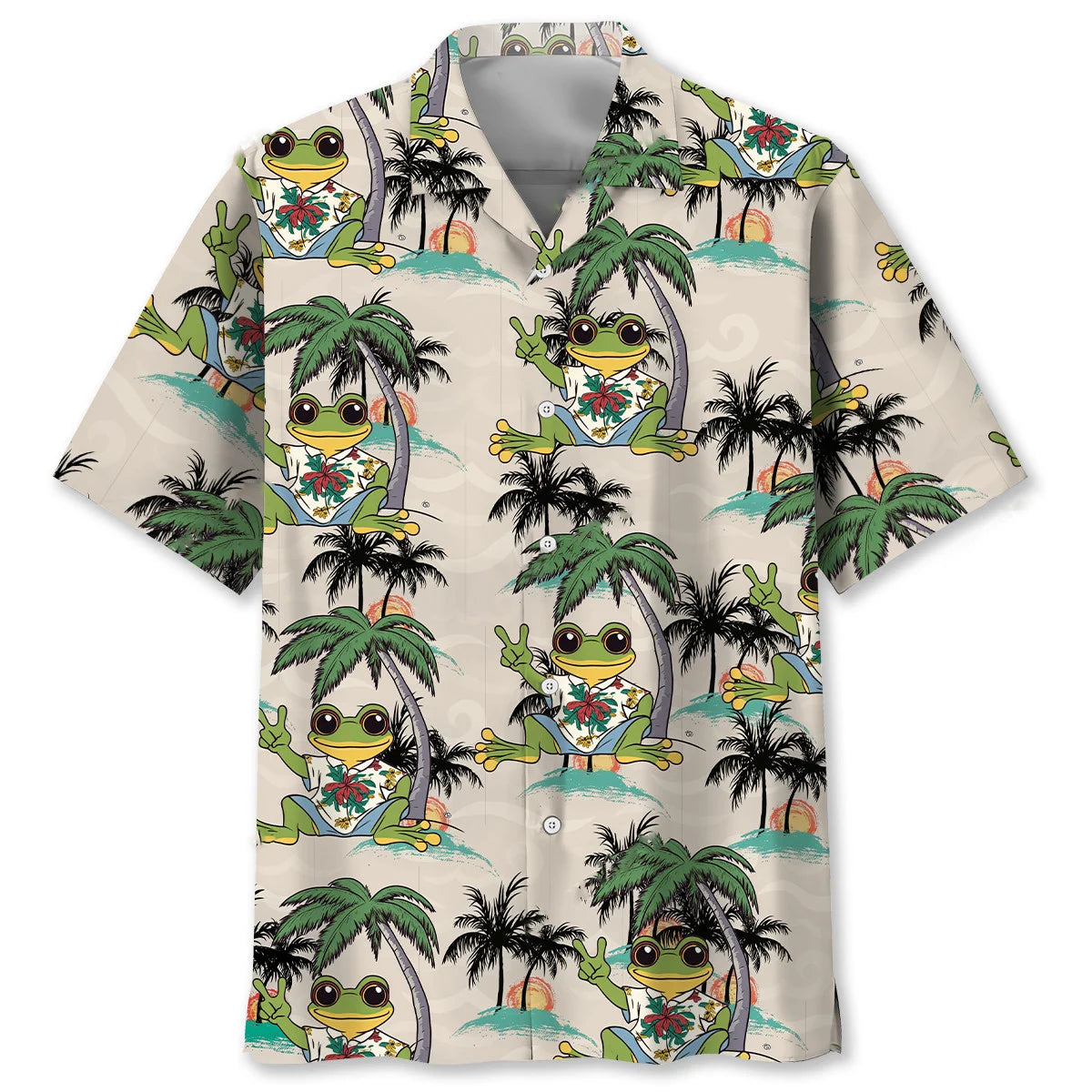 Frog Beach Hawaiian Shirt