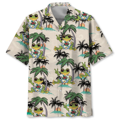 Frog Beach Hawaiian Shirt