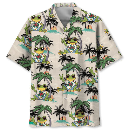 Frog Beach Hawaiian Shirt