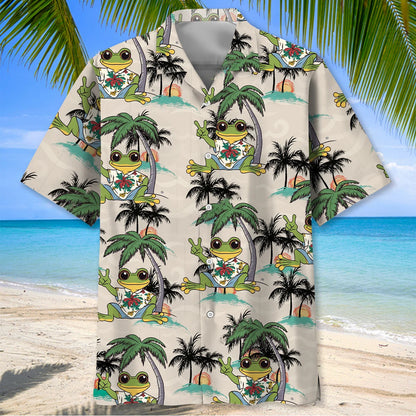 Frog Beach Hawaiian Shirt