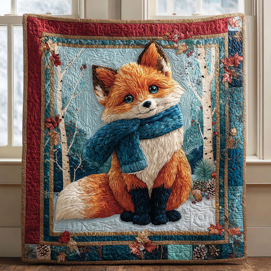 Frost Fox Quilt Blanket