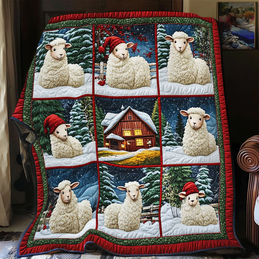 Frost Sheep Quilt Blanket