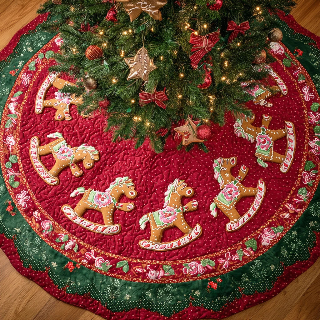 Frosted Lane Christmas Quilted Tree Skirt