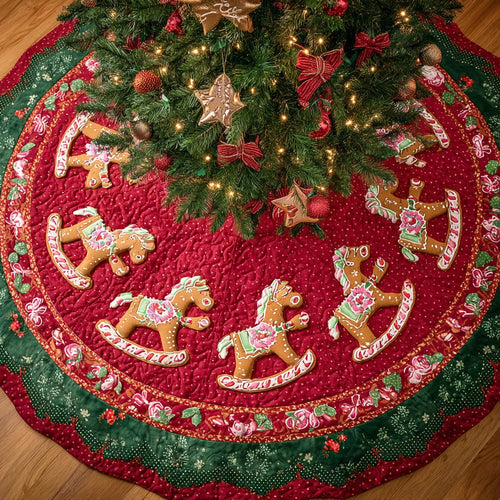 Frosted Lane Christmas Quilted Tree Skirt
