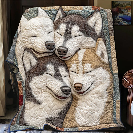 Frosted Paws Quilt Blanket
