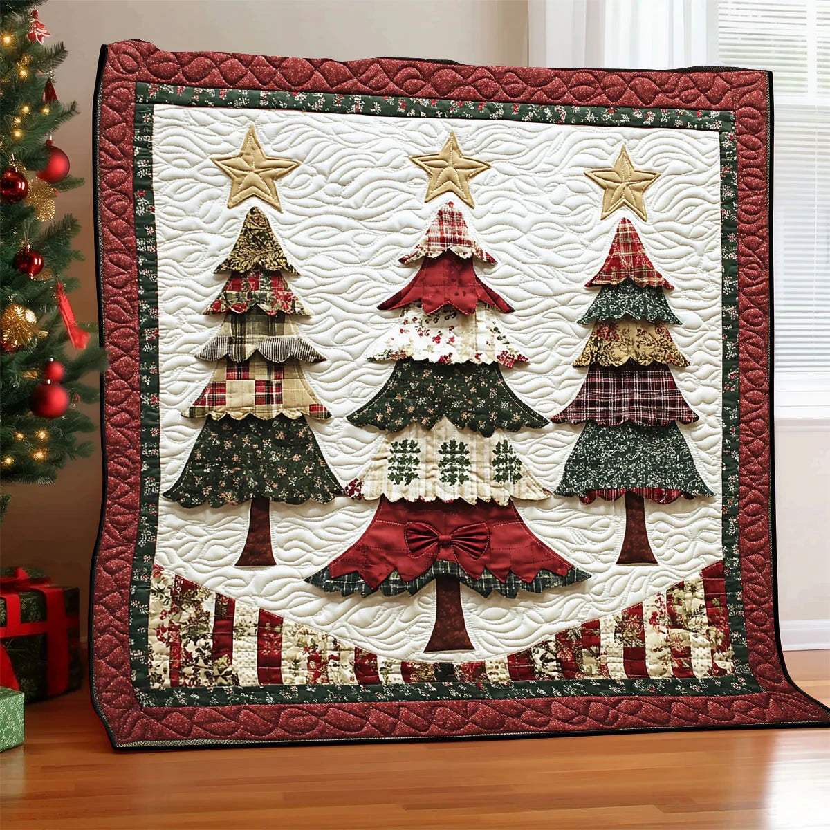 Frosted Pines Quilt Blanket