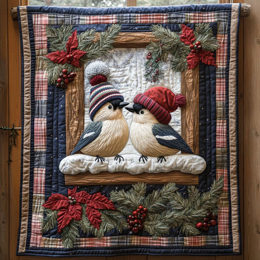 Frosty Friends Quilt Blanket