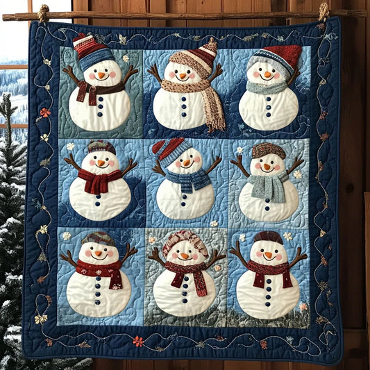 Frosty Friends Quilt Blanket