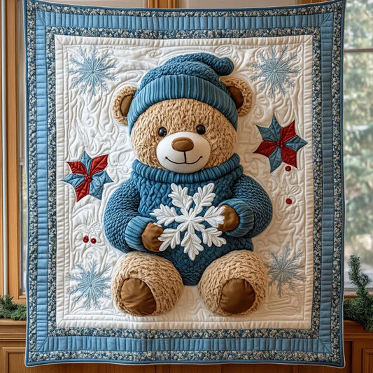 Frosty Hug Quilt Blanket