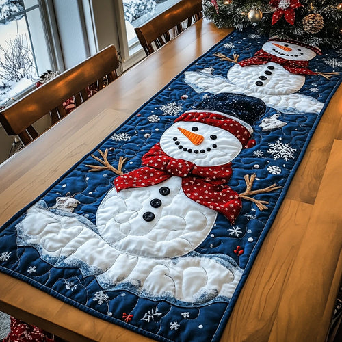 Frosty Lane Quilted Table Runner