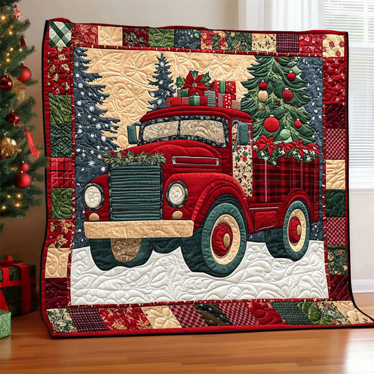 Frosty Wheels Quilt Blanket