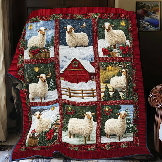 Frosty Wool Quilt Blanket