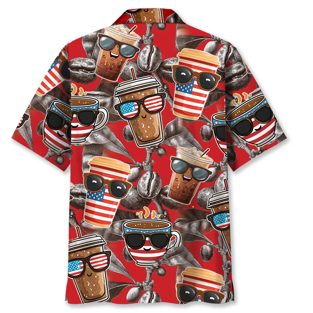 Fueled by Coffee Funny Hawaiian Shirt