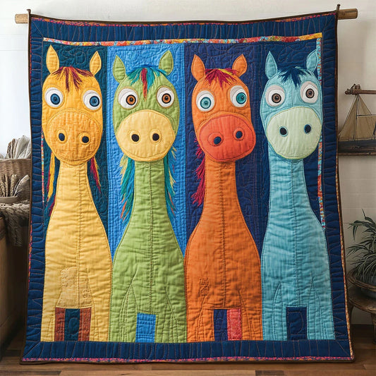 Fun Horse Quilt Blanket