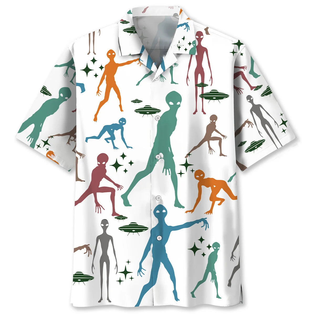 Funny Alien Hawaiian Shirt