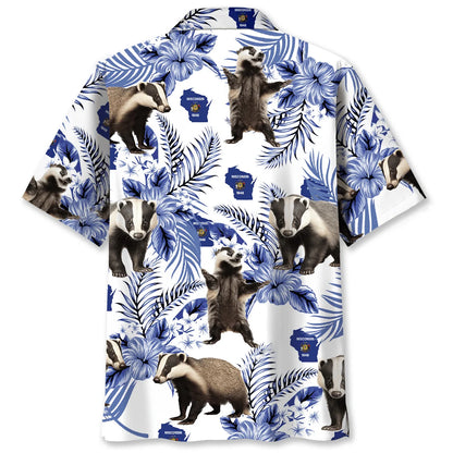 Funny Badgers Wisconsin State Hawaiian Shirt