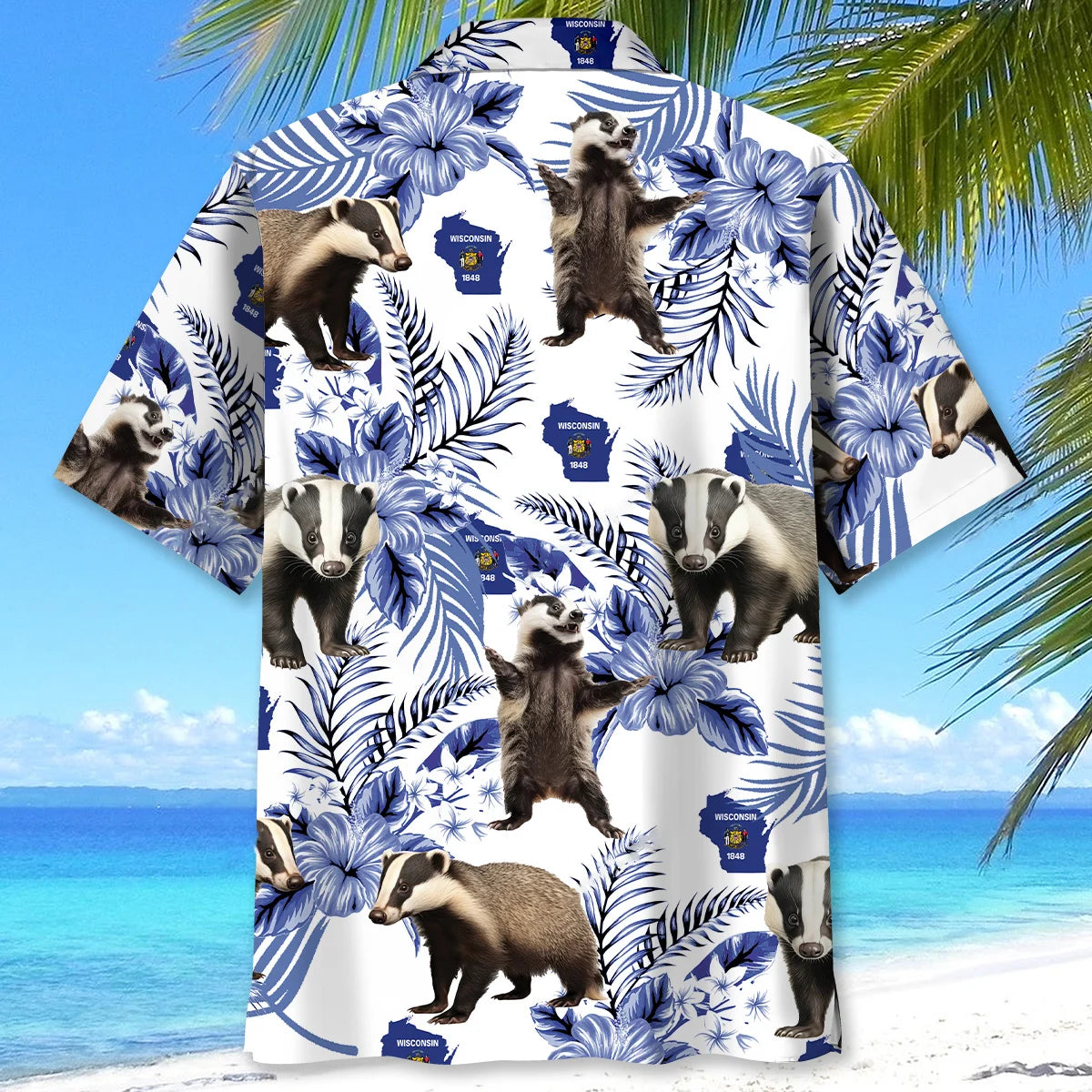 Funny Badgers Wisconsin State Hawaiian Shirt