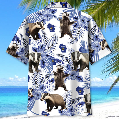 Funny Badgers Wisconsin State Hawaiian Shirt
