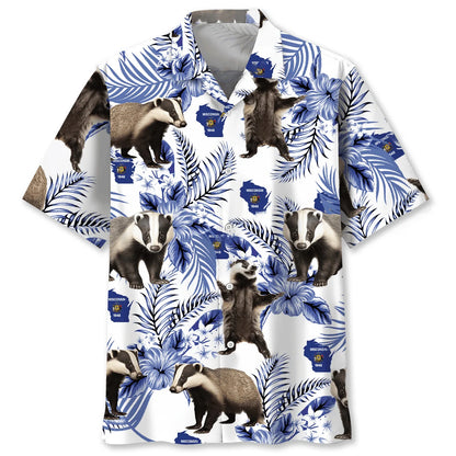 Funny Badgers Wisconsin State Hawaiian Shirt