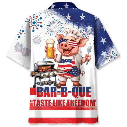 Funny Bbq Usa Hawaiian Shirt