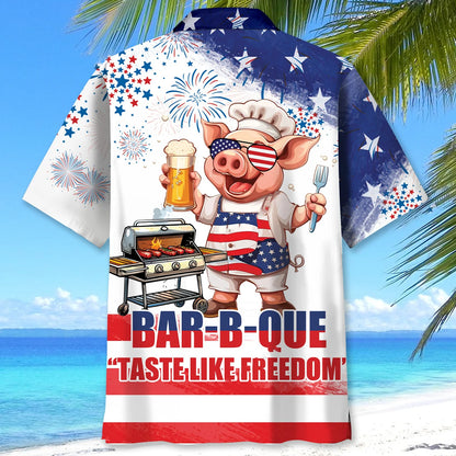 Funny Bbq Usa Hawaiian Shirt