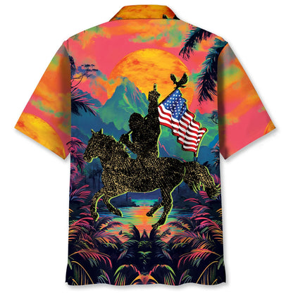 Funny Bigfoot Proud Hawaiian Shirt