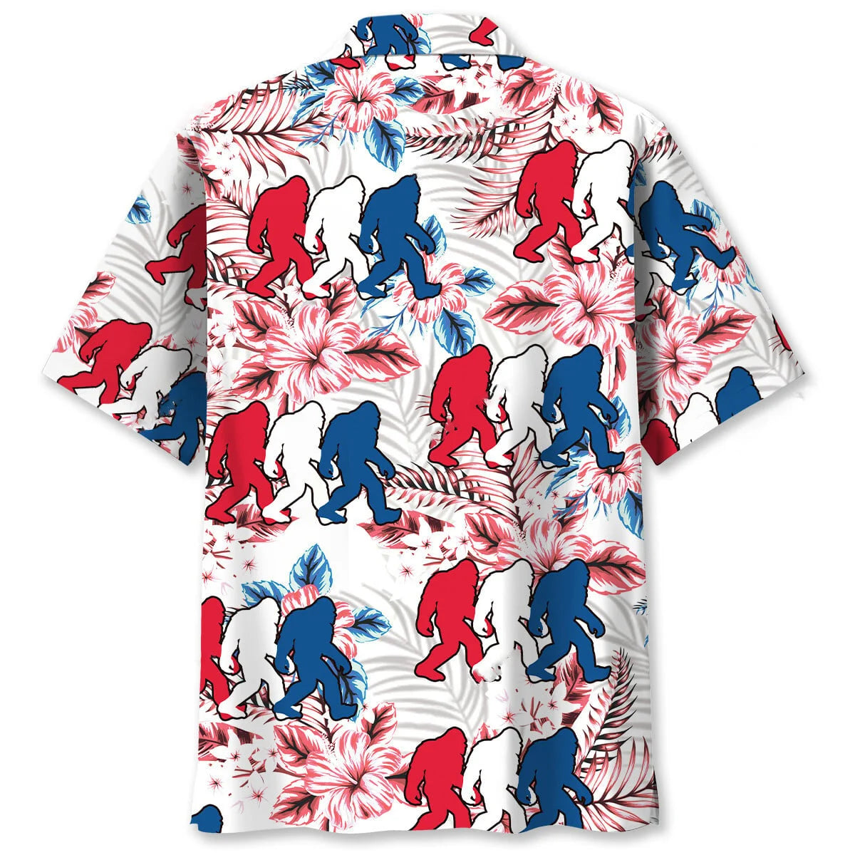 Funny Bigfoot Usa Hawaiian Shirt