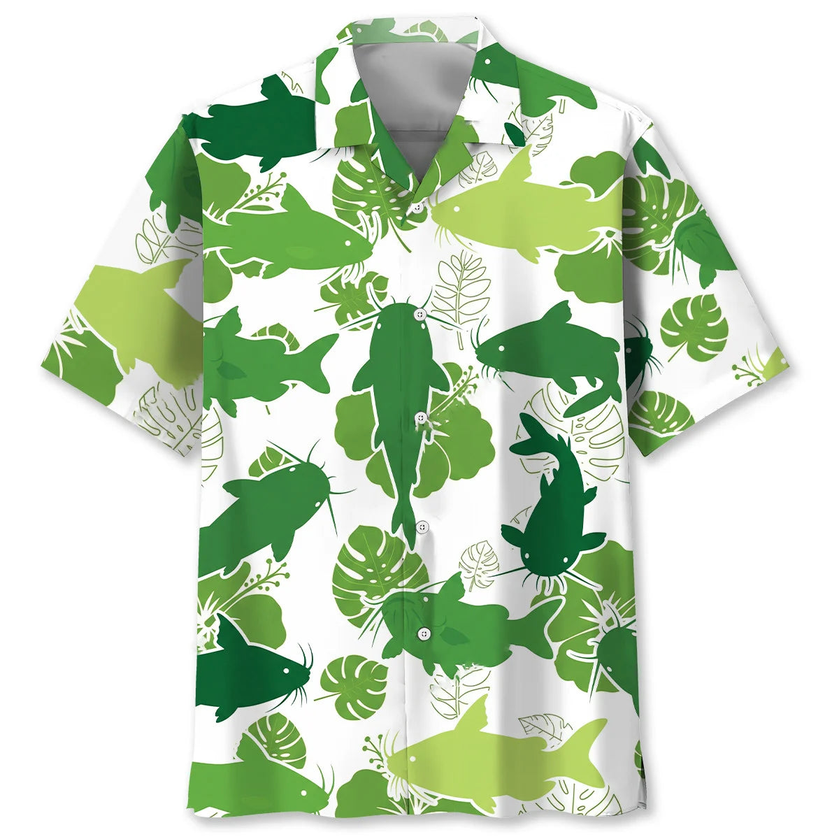 Funny Catfish Tropical Hawaiian Shirt