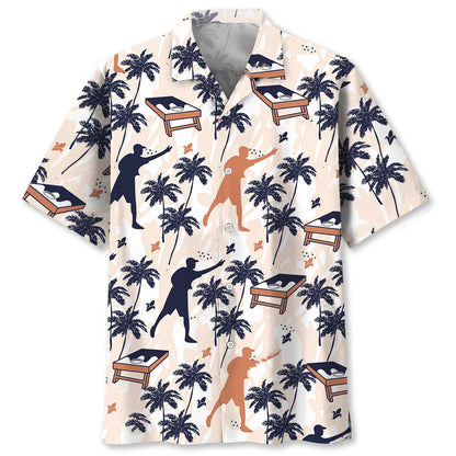 Funny Cornhole Corn Tropical Hawaiian Shirt