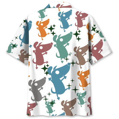 Funny Coward Dog Hawaiian Shirt