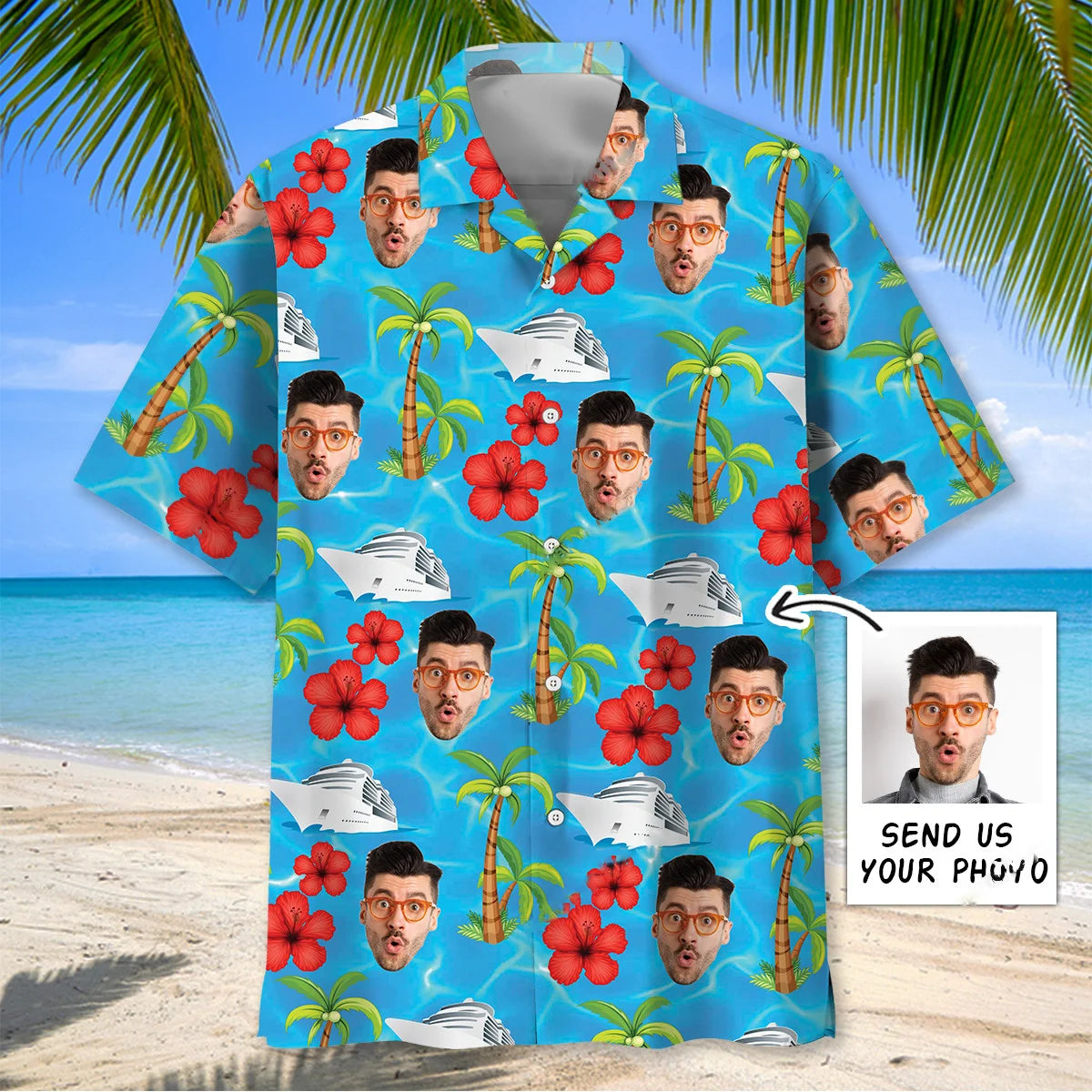 Funny Cruise Custom Face Hawaiian Shirt