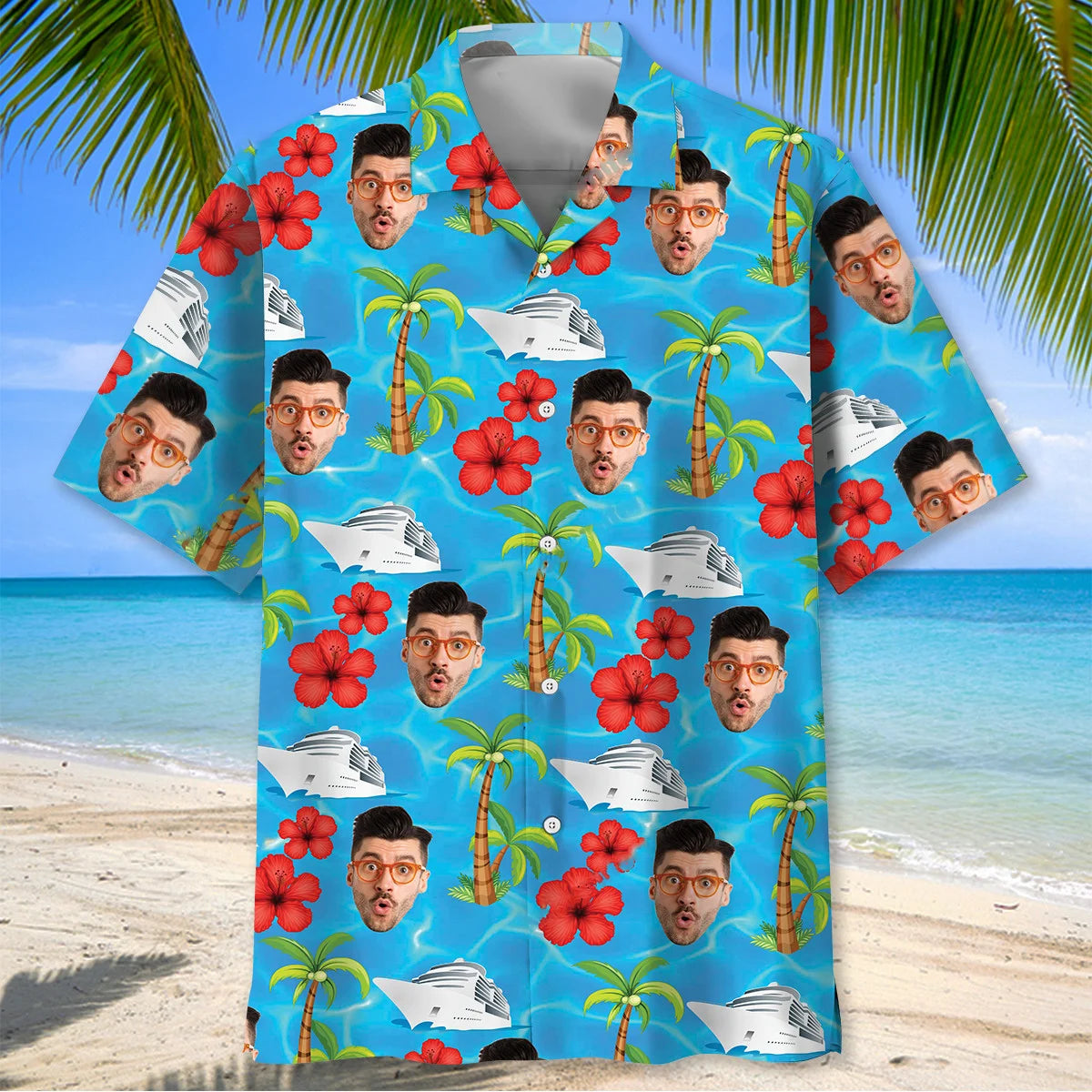 Funny Cruise Custom Face Hawaiian Shirt