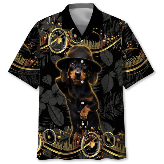 Funny Dachshund Dog Hawaiian Shirt - S - hawaiian shirt