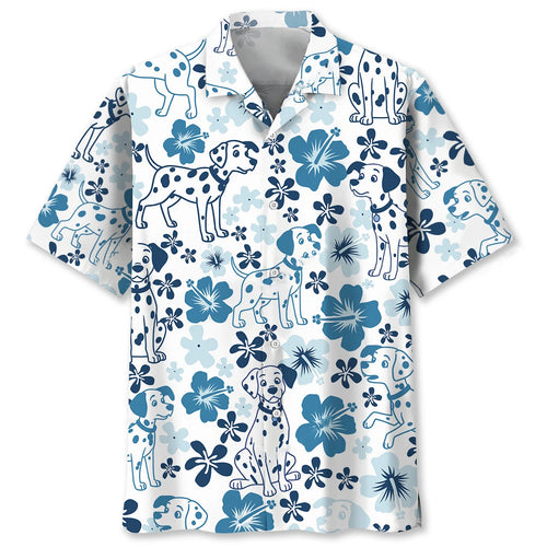 Funny Dalmatian Hawaiian Shirt