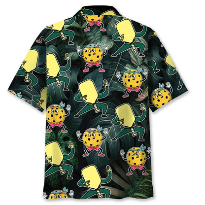 Funny Dancing Pickleball Hawaiian Shirt