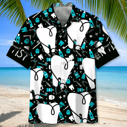 Funny Dentist Hawaiian Shirt - S - hawaiian shirt