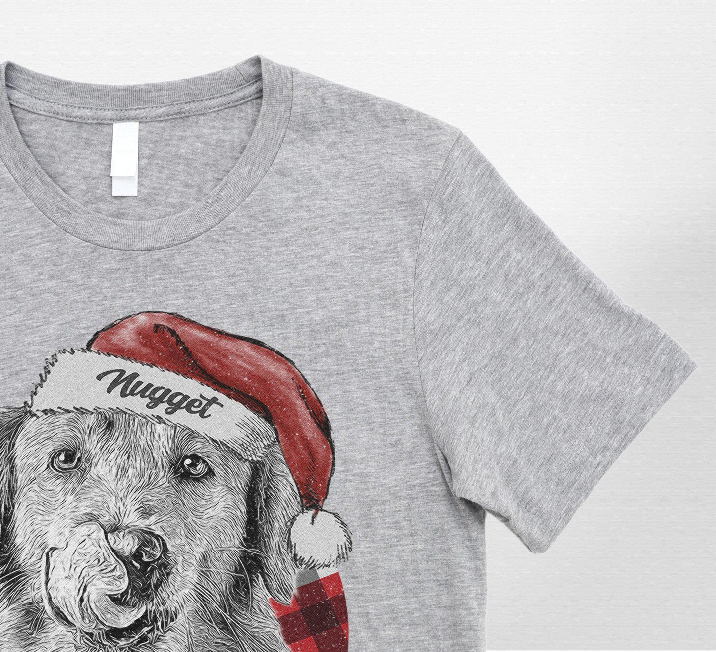 Funny Dog Lovers Christmas Crewneck Custom Pet Por, custom pet portrait gift for pet lovers (view 4)