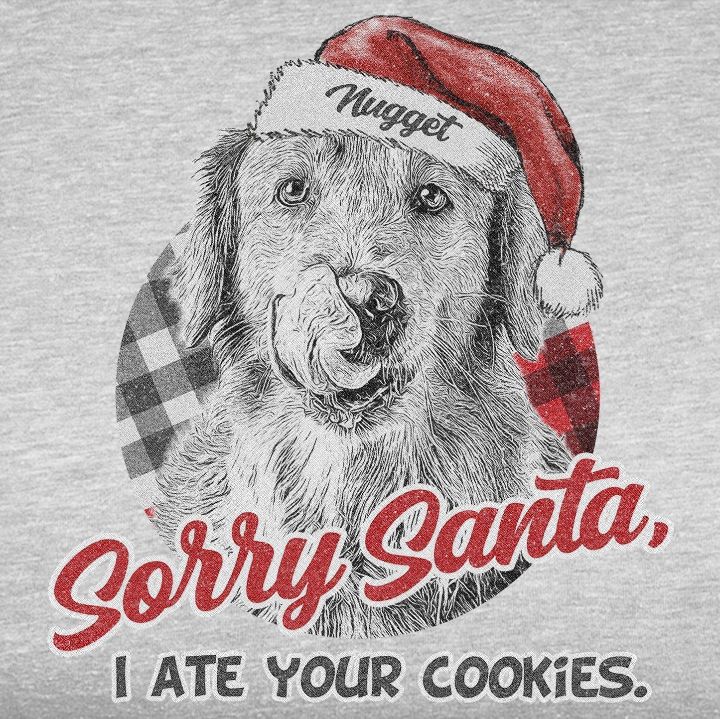 Funny Dog Lovers Christmas Crewneck Custom Pet Por, custom pet portrait gift for pet lovers (view 5)